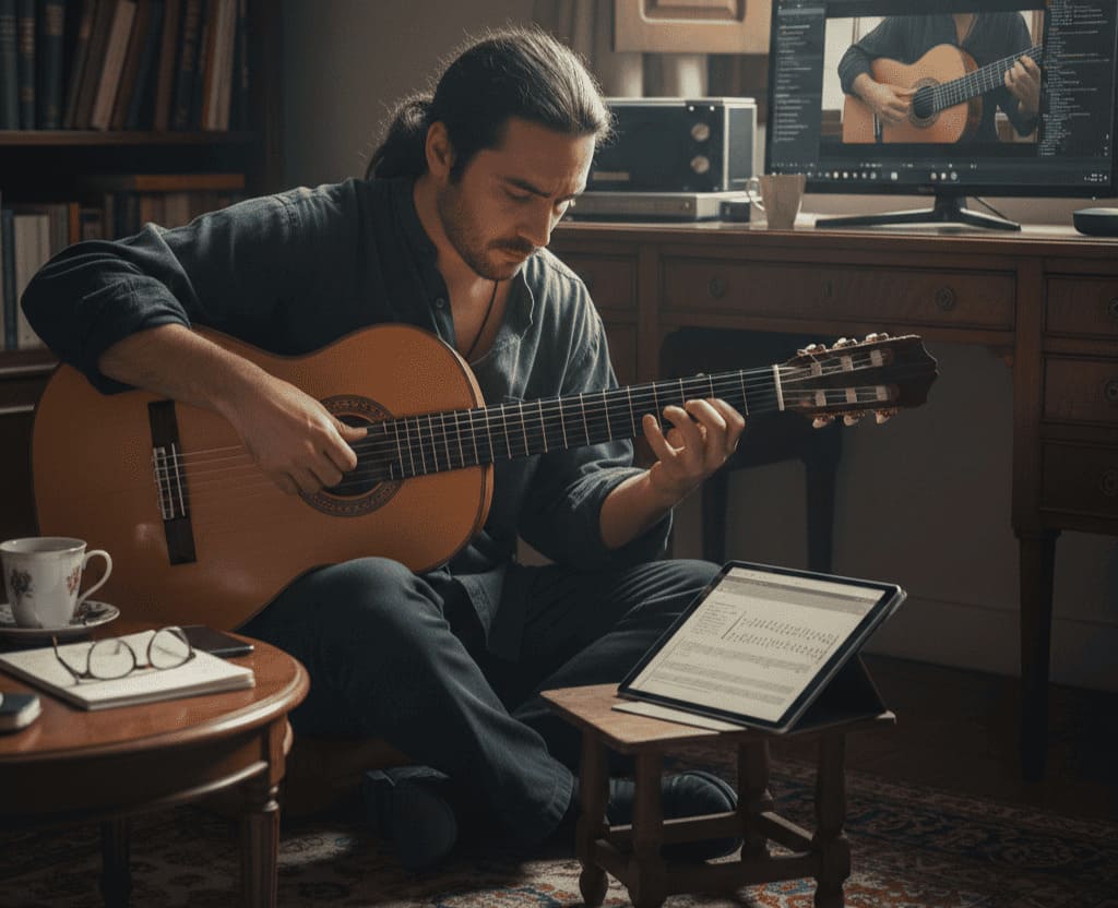 como estudiar guitarra flamenca