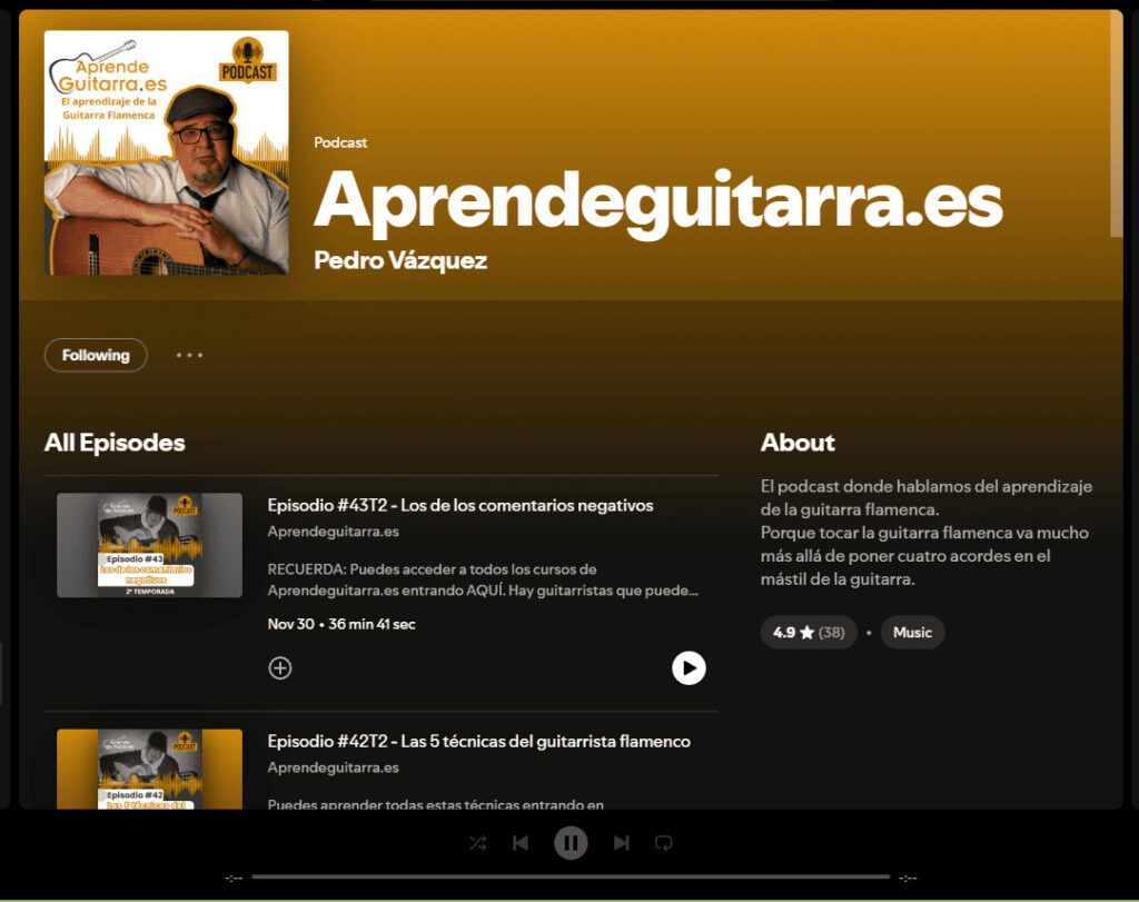 Aprendeguitarra.es podcast Spotify